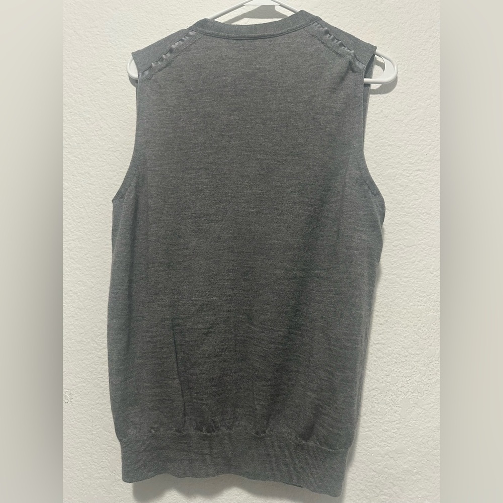 Yves Saint Laurent Gray Button-Up Vest size L - Picture 3 of 10